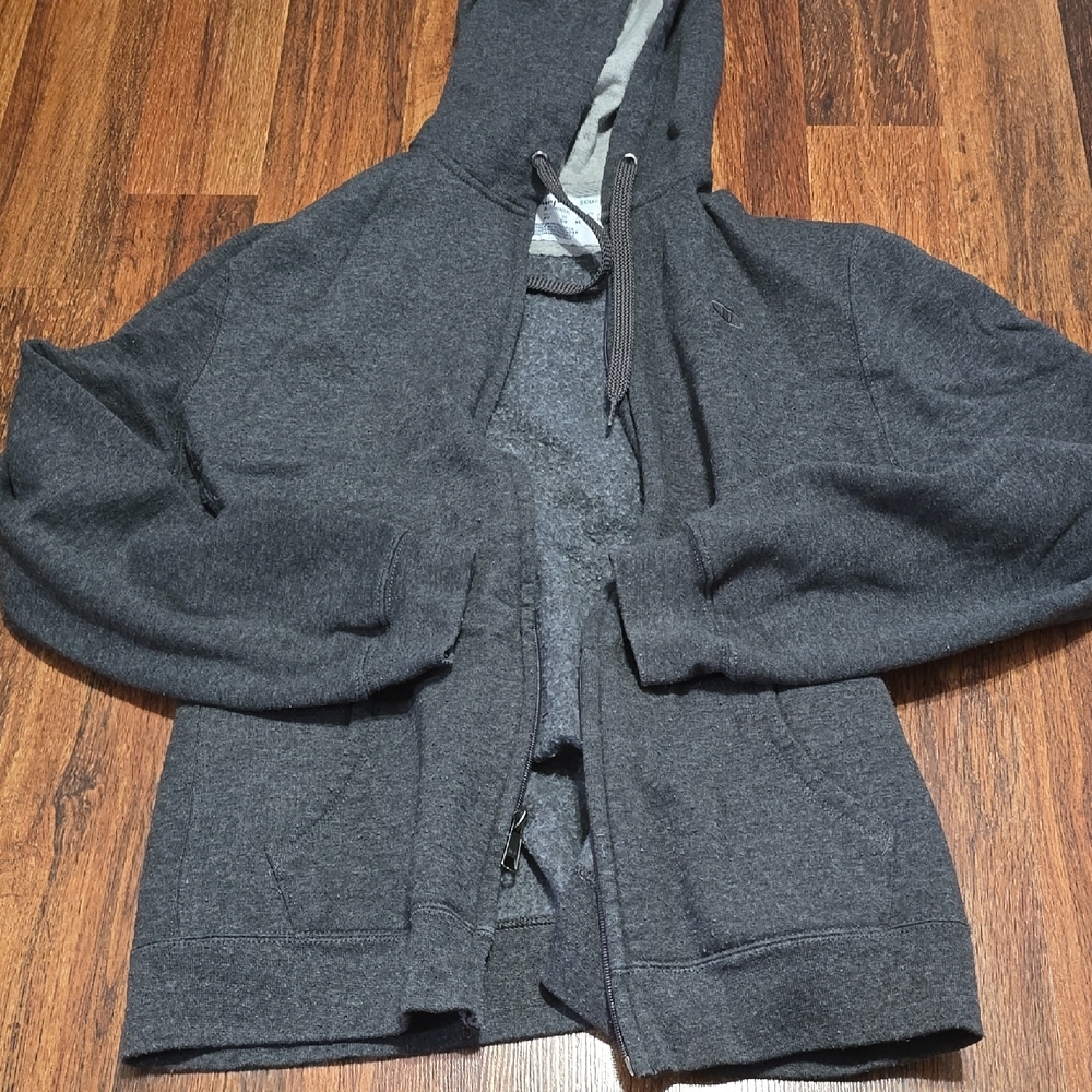 Men's Charcoal Zip-Up Hoodie